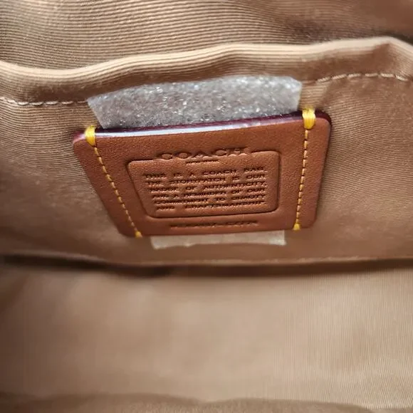 NWT Coach CZ774 Teri Shoulder Bag In Signature Canvas With Cherry Print - Picture 5 of 6